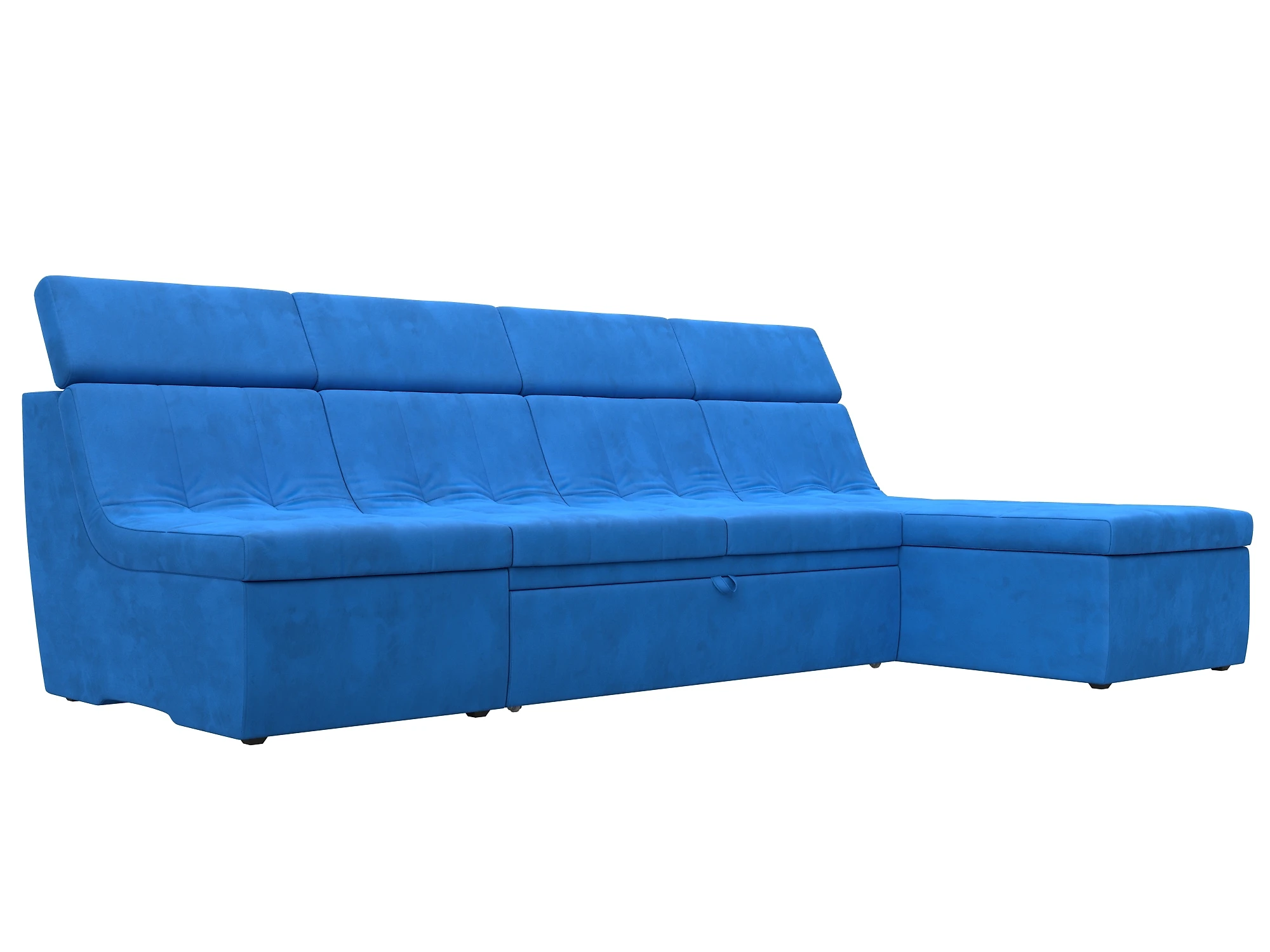  угловой диван с оттоманкой Холидей Люкс Плюш Дизайн 6