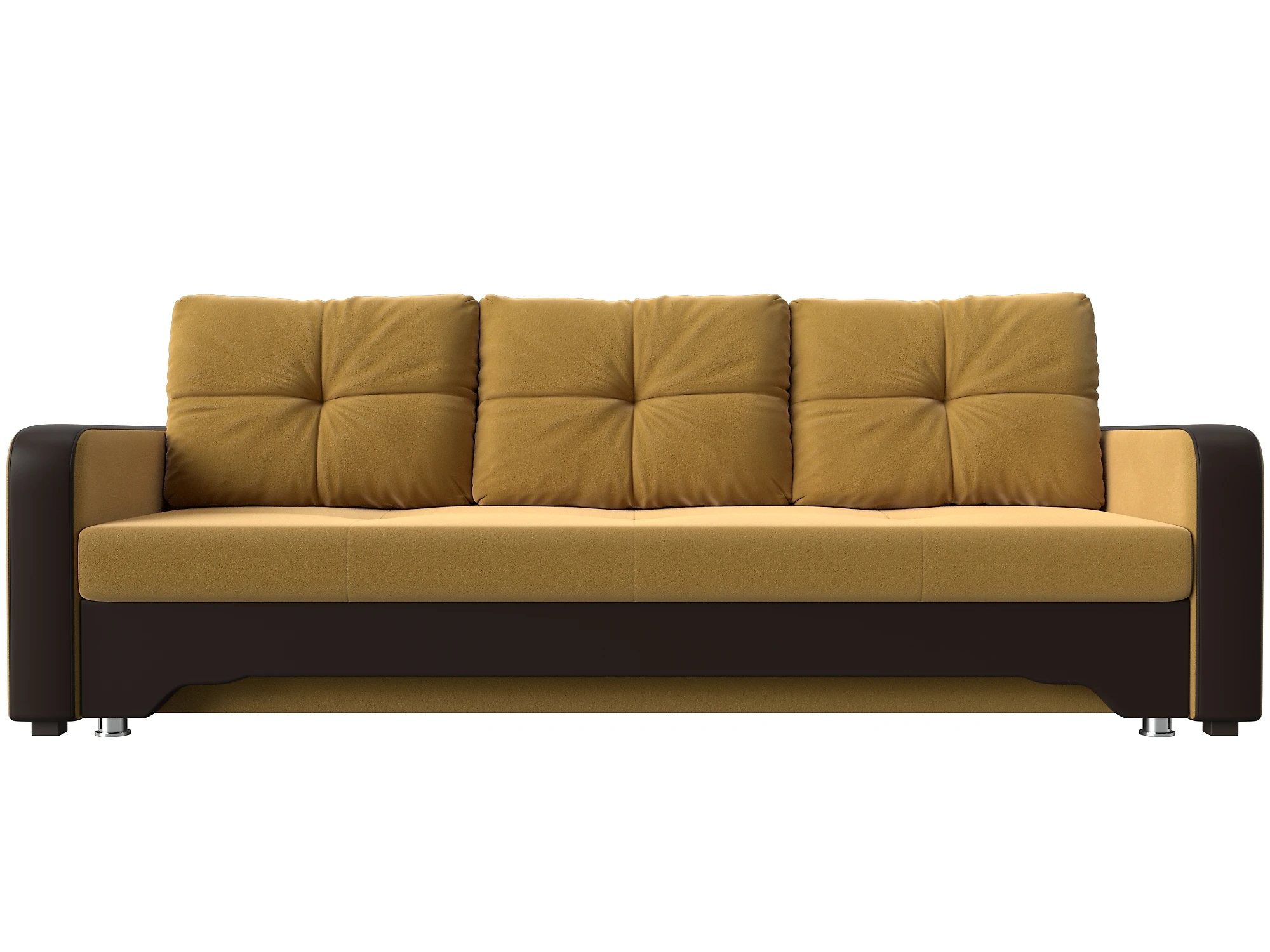 Прямой кожаный диван Ник-3 Дизайн 17