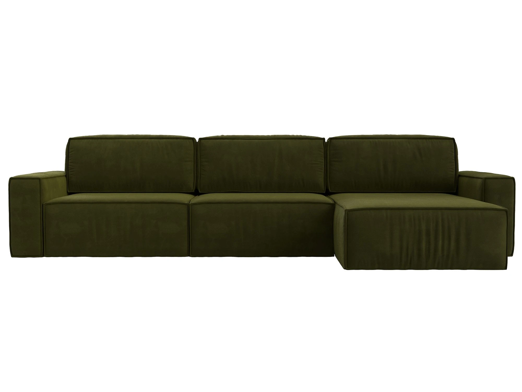 Угловой диван с правым углом Прага Классик лонг Дизайн 4