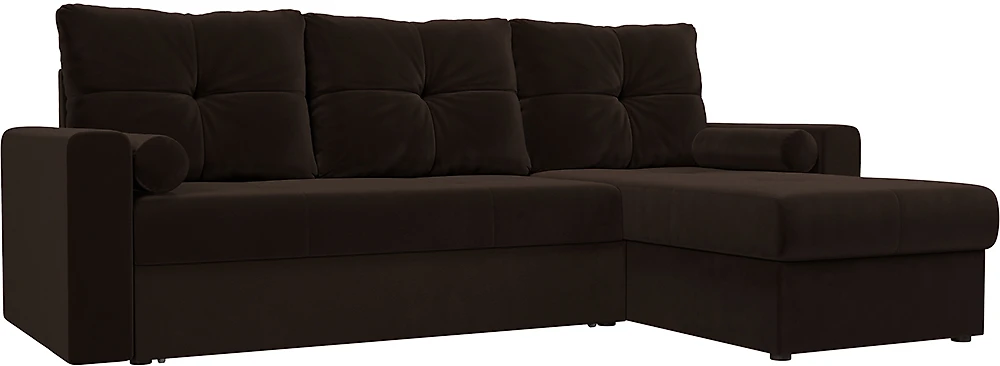 Угловой диван с подушками Верона Вельвет