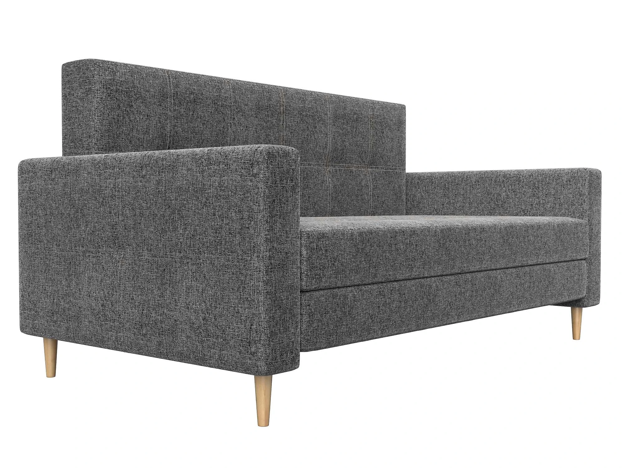 Прямой диван серого цвета Лига-038 Кантри Дизайн 3