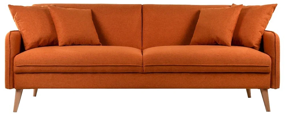 Оранжевый диван Энн трехместный Дизайн 6