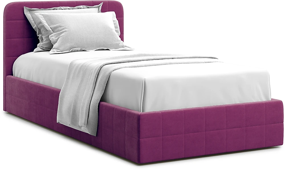 Двуспальная кровать с матрасом в комплекте Адда Фиолет 90х200 с матрасом
