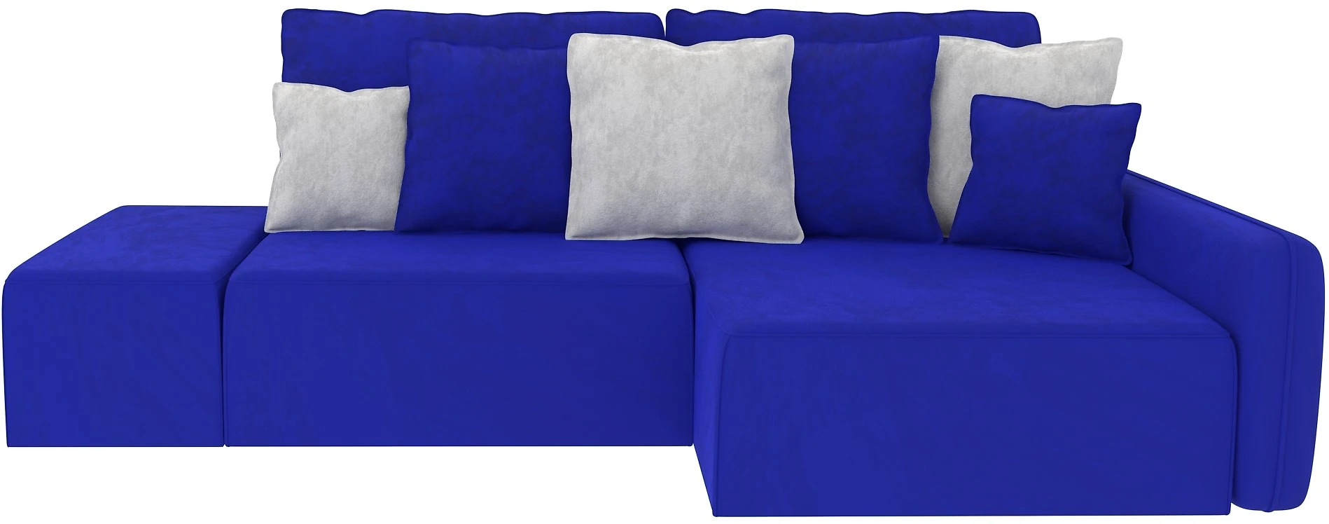 Синий модульный диван Портленд Дизайн 6