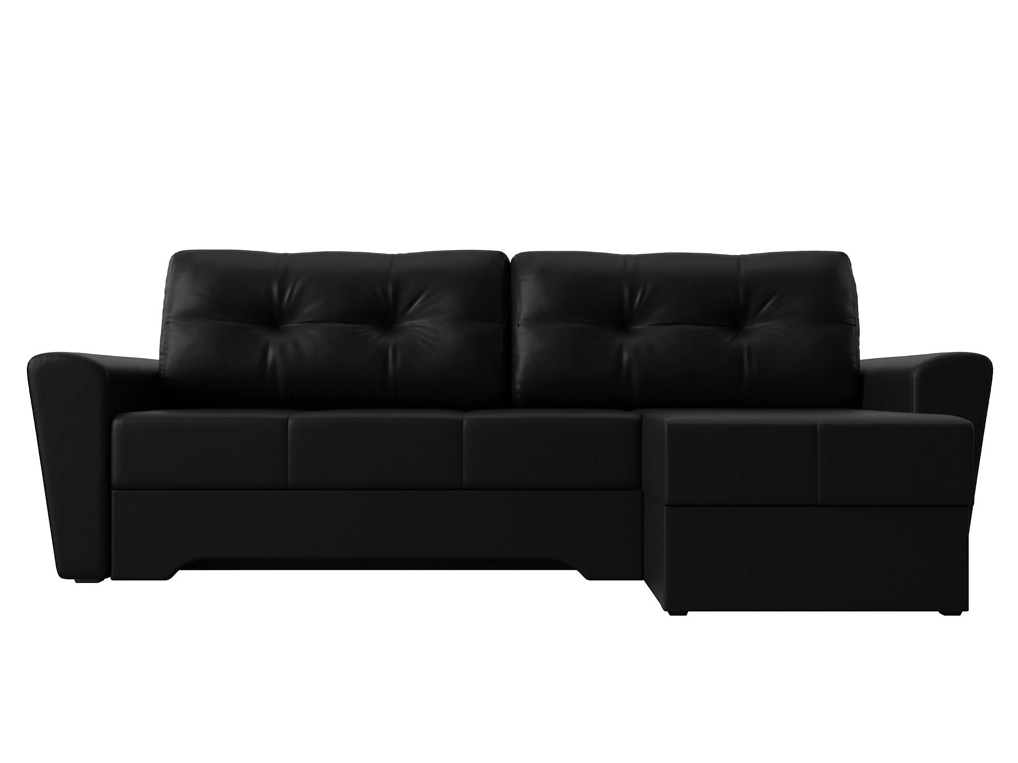 Черный диван еврокнижка Амстердам Дизайн 19