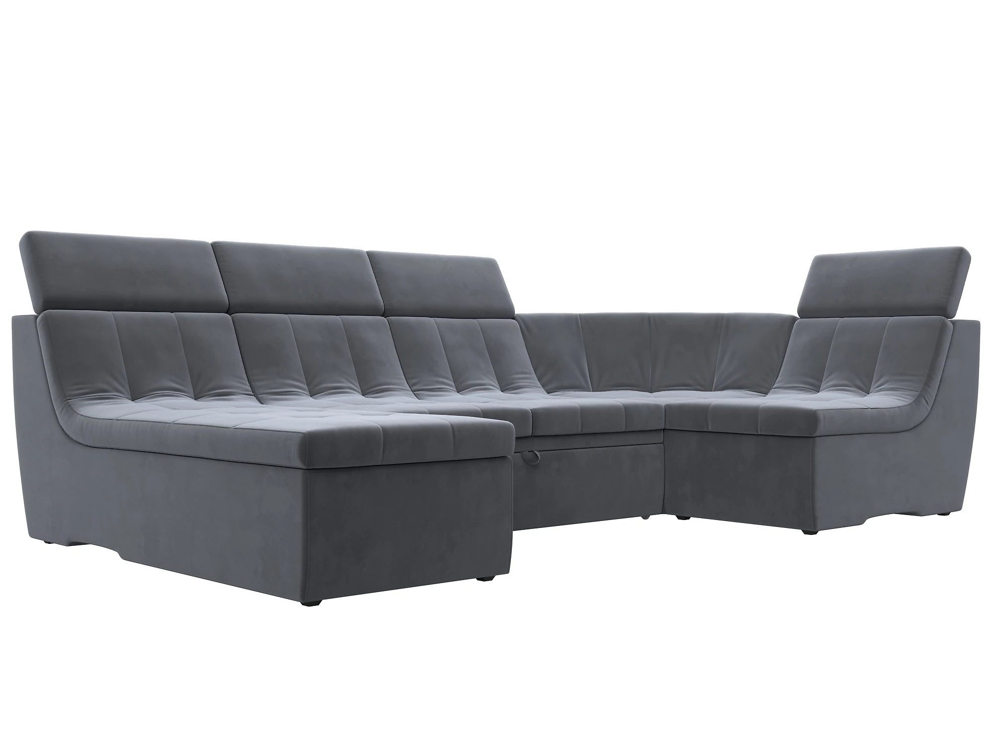  угловой диван с оттоманкой Холидей Люкс-П Плюш Дизайн 6