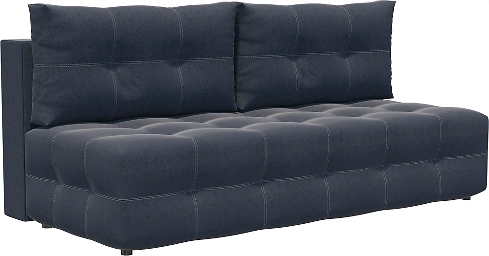 Прямой диван серого цвета Денди Мини Плюш Дизайн 6