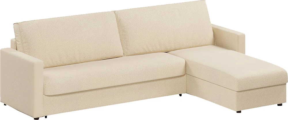 Угловой диван с независимым пружинным блоком Дублин Амиго Беж