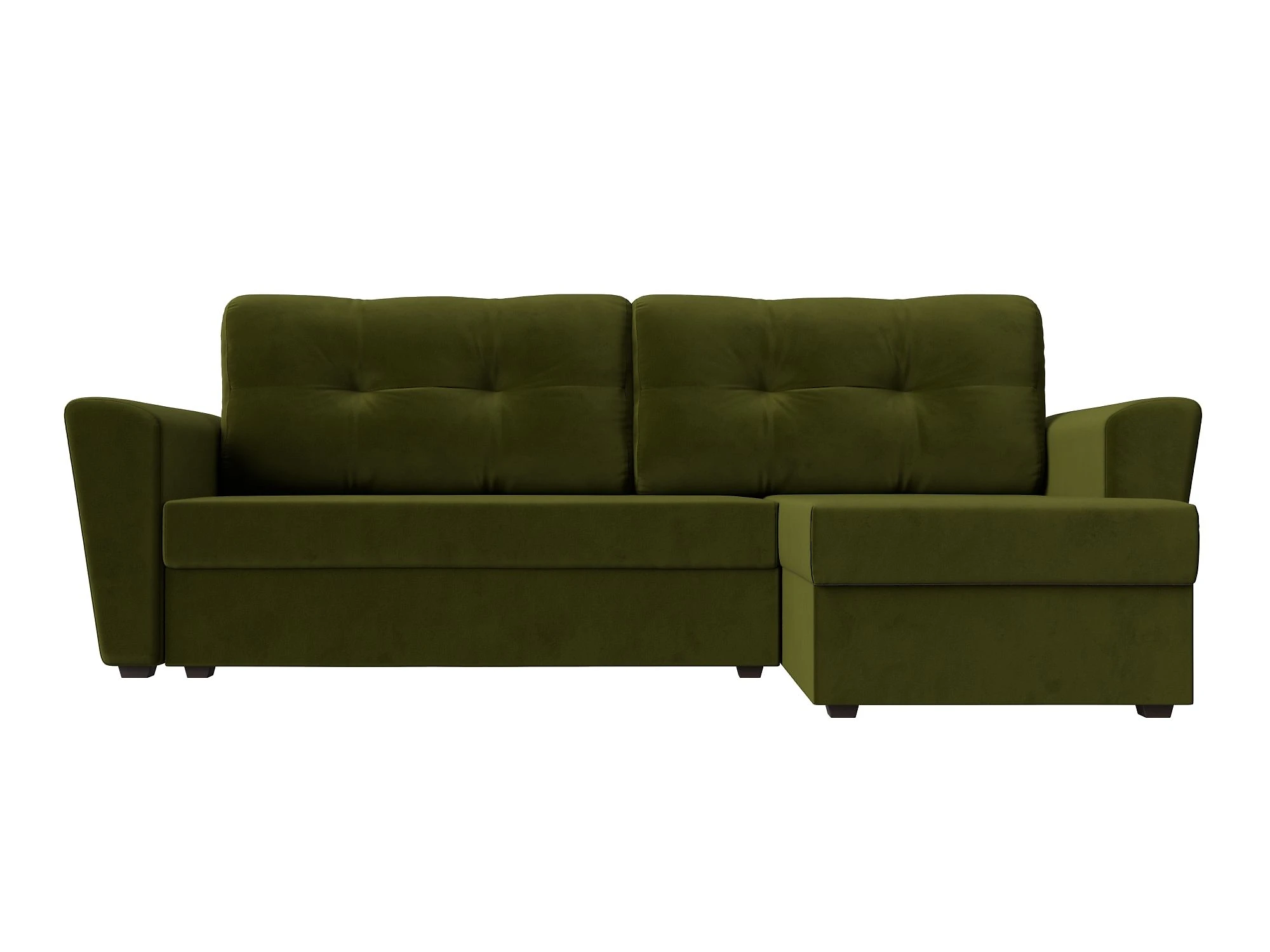 Зелёный угловой диван Амстердам Лайт Дизайн 4