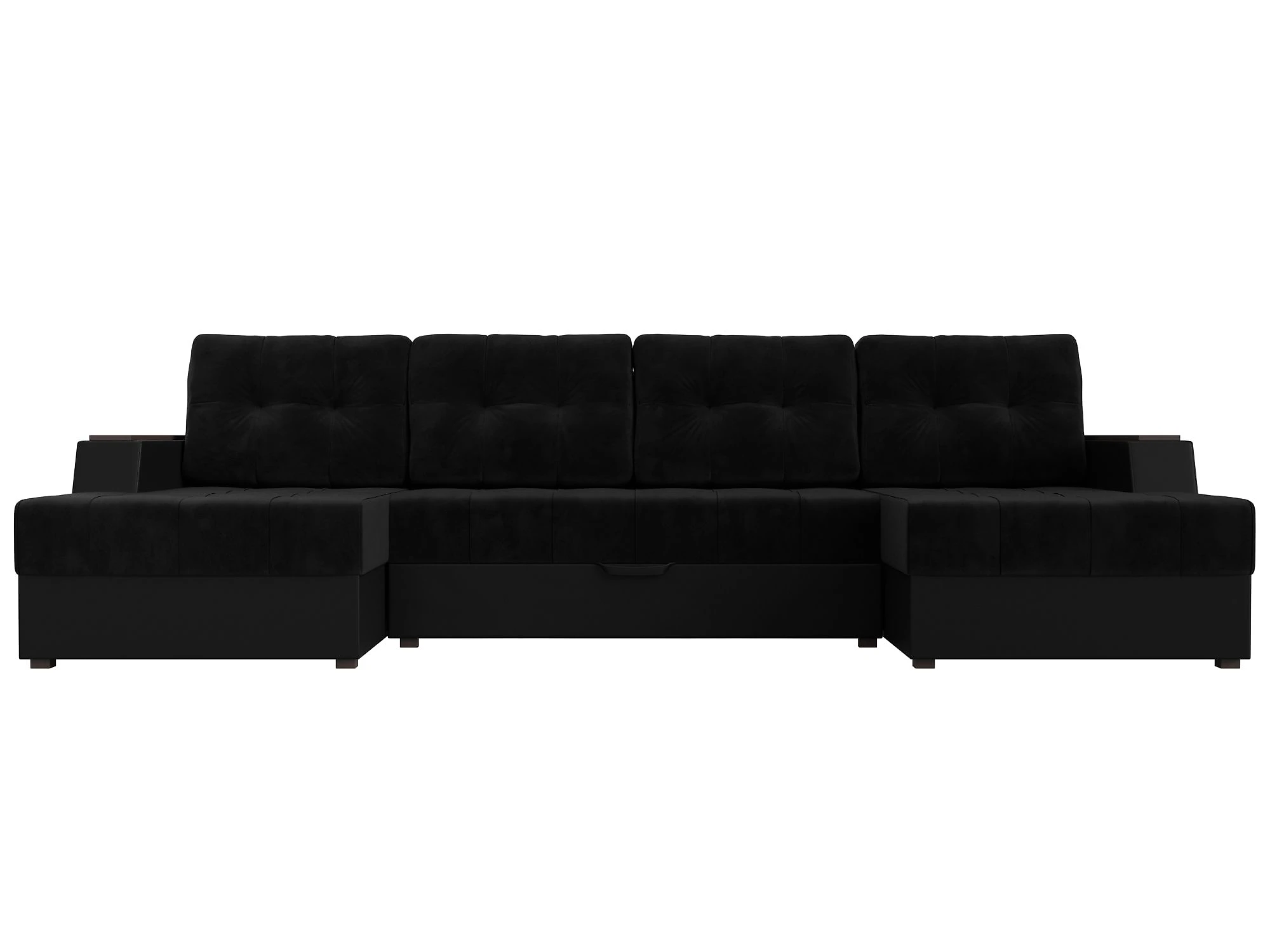  угловой диван с оттоманкой Эмир-П Плюш Дизайн 24