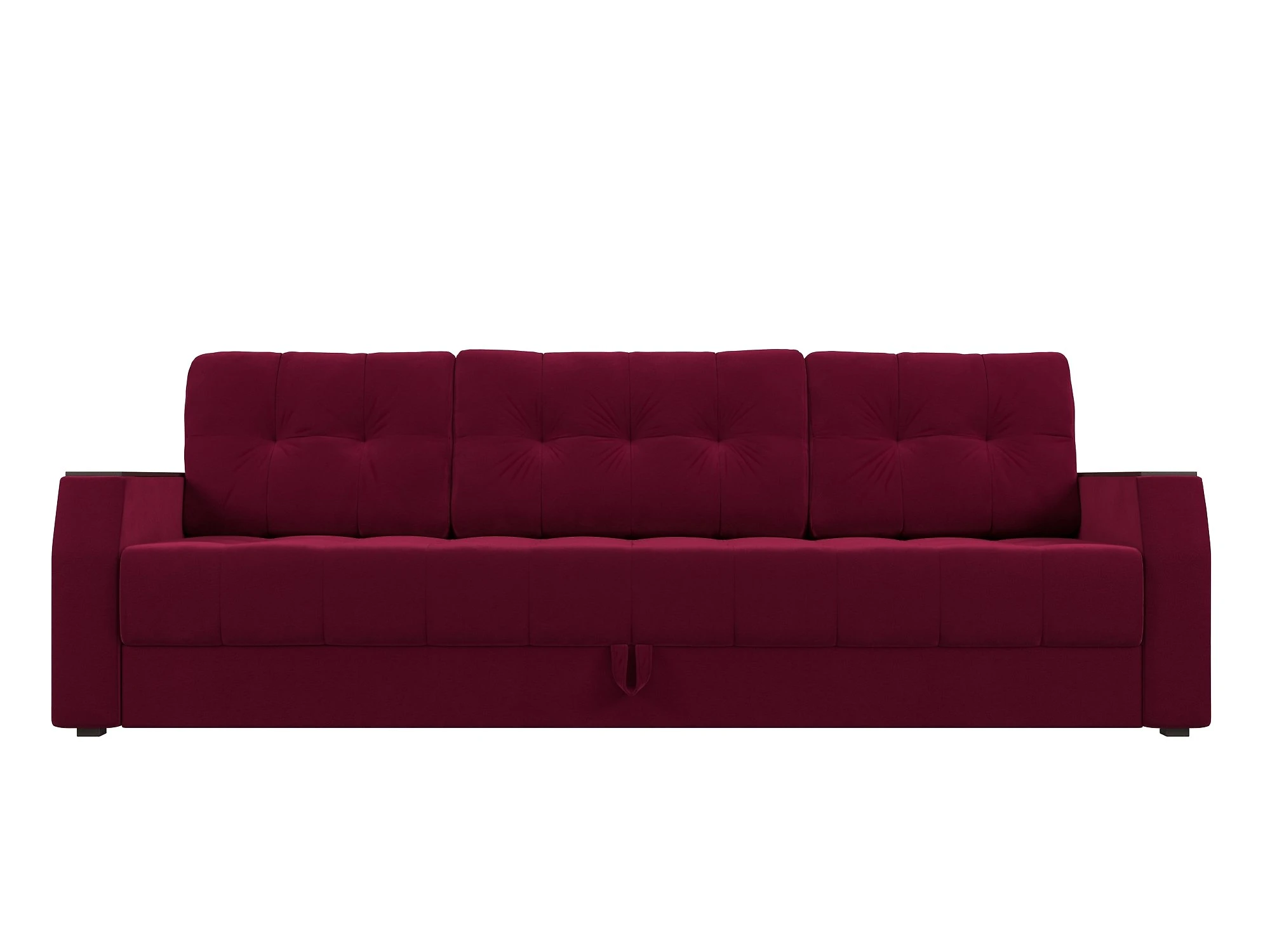 Красный диван Атлантида без стола Дизайн 11