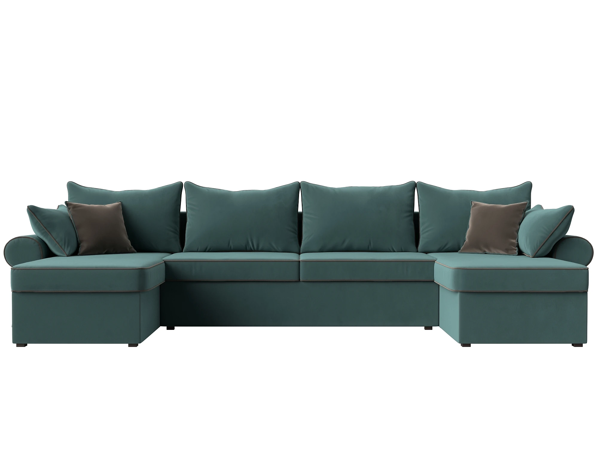 Угловой диван с ящиком для белья Элис-П Плюш Дизайн 7