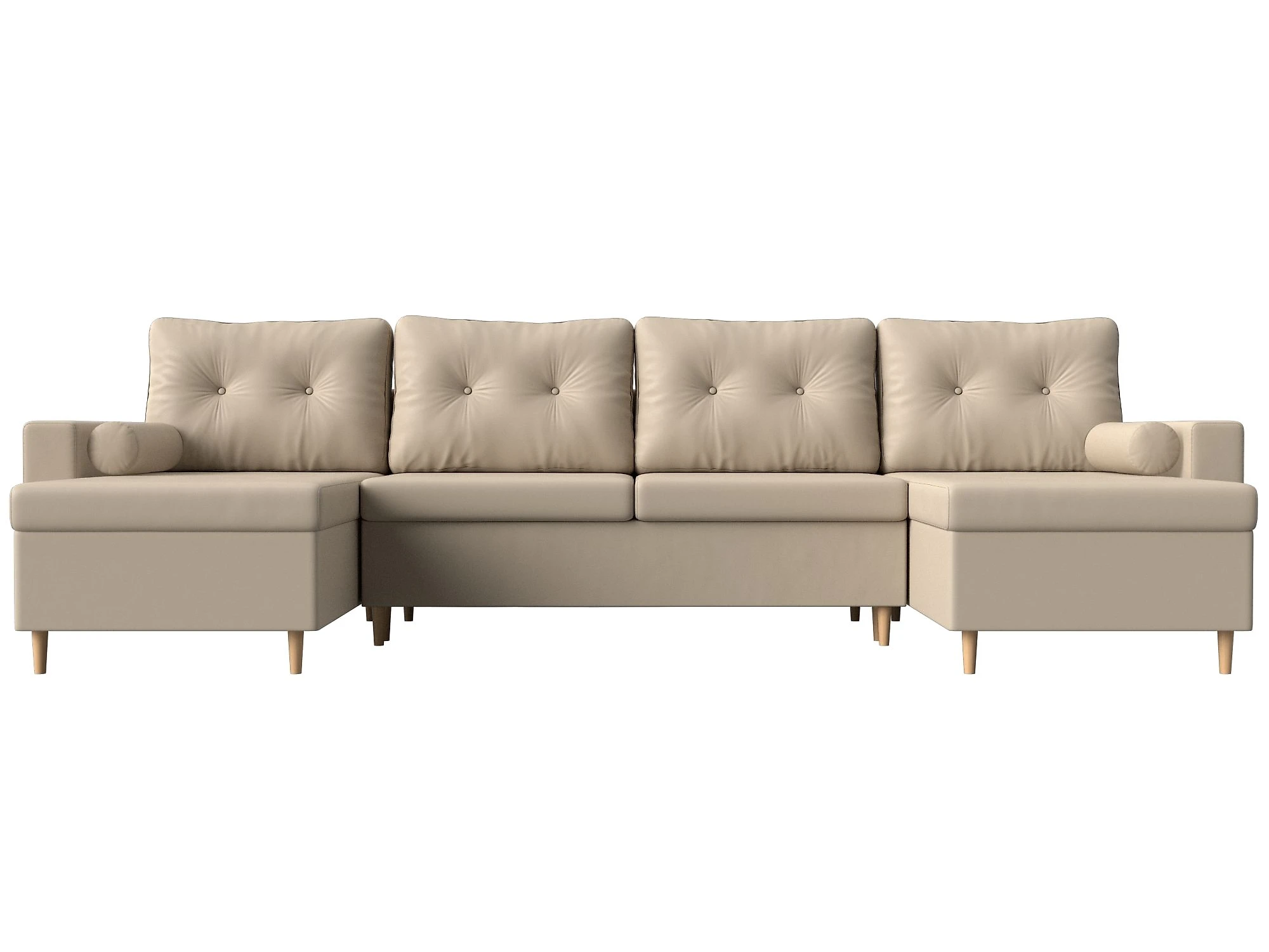 Раскладной кожаный диван Белфаст-П Дизайн 6