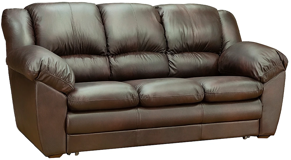 Раскладной кожаный диван Оберон-3 Дизайн-2