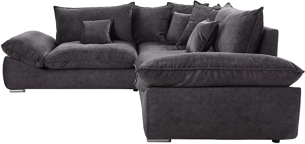 Угловой диван из велюра Гелиус Дизайн 1
