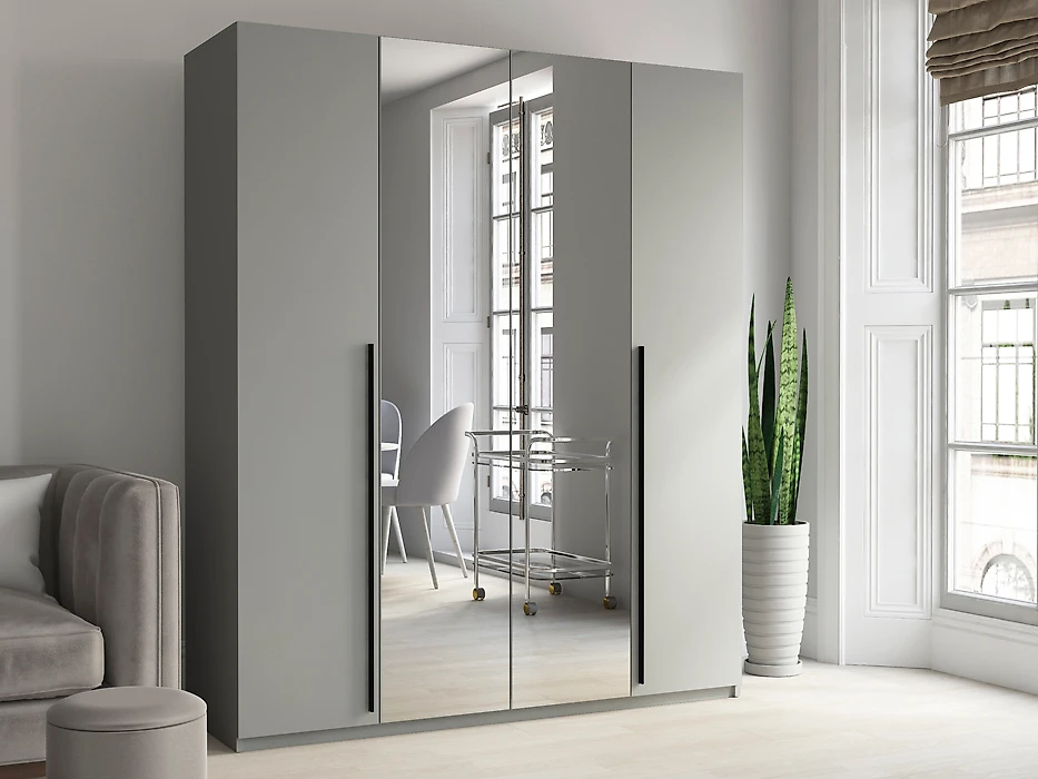 Шкаф  Лорена-4.2 М с зеркалами Дизайн 9