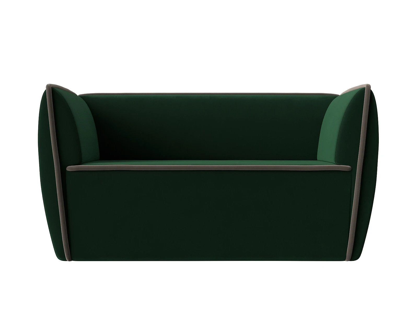 Тканевый прямой диван Бергамо-2 Плюш Дизайн 8