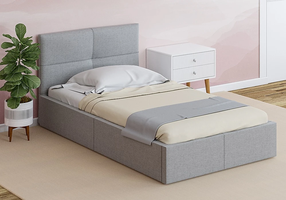 Односпальная кровать с подъемным механизмом 90х200 Меркурий -1 (1) Дизайн-3