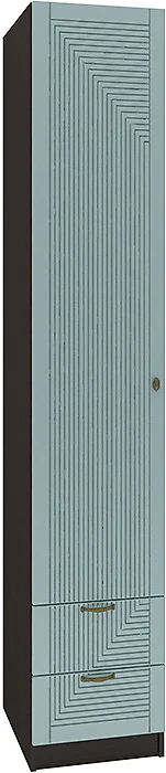 Синий распашной шкаф Фараон П-3 Дизайн-3