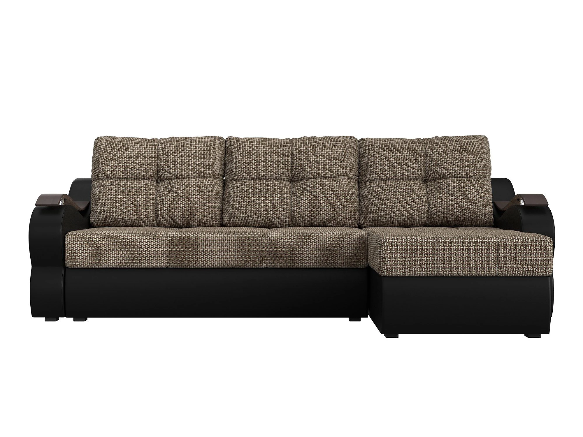 Чёрный угловой диван Меркурий Дизайн 10