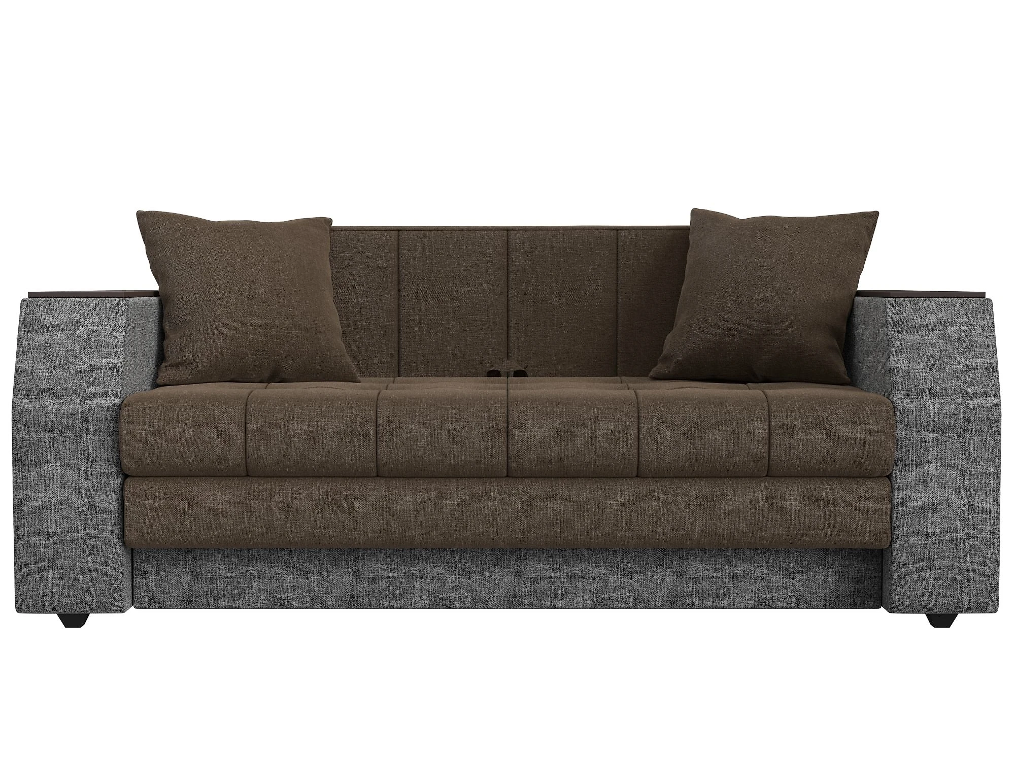 Прямой диван серого цвета Атлант мини Кантри Дизайн 7