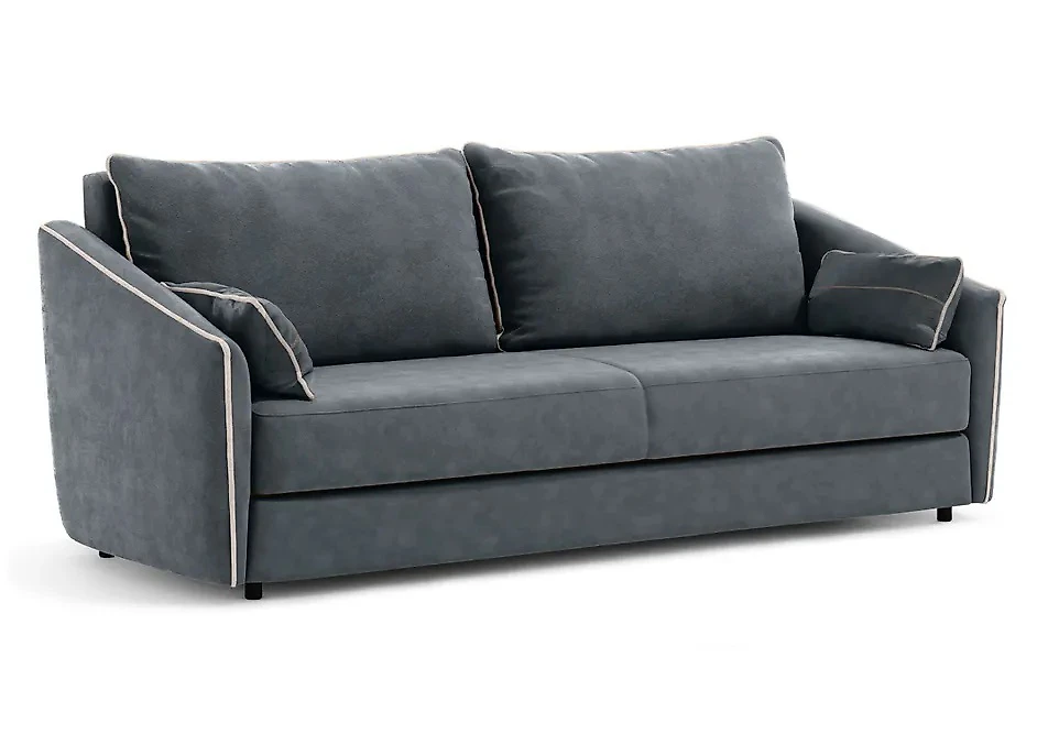 Прямой диван серого цвета Флэш Дизайн 2