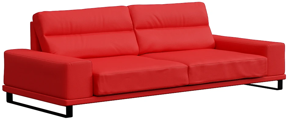 Прямой диван 220 см кожаный Рипозо Ред