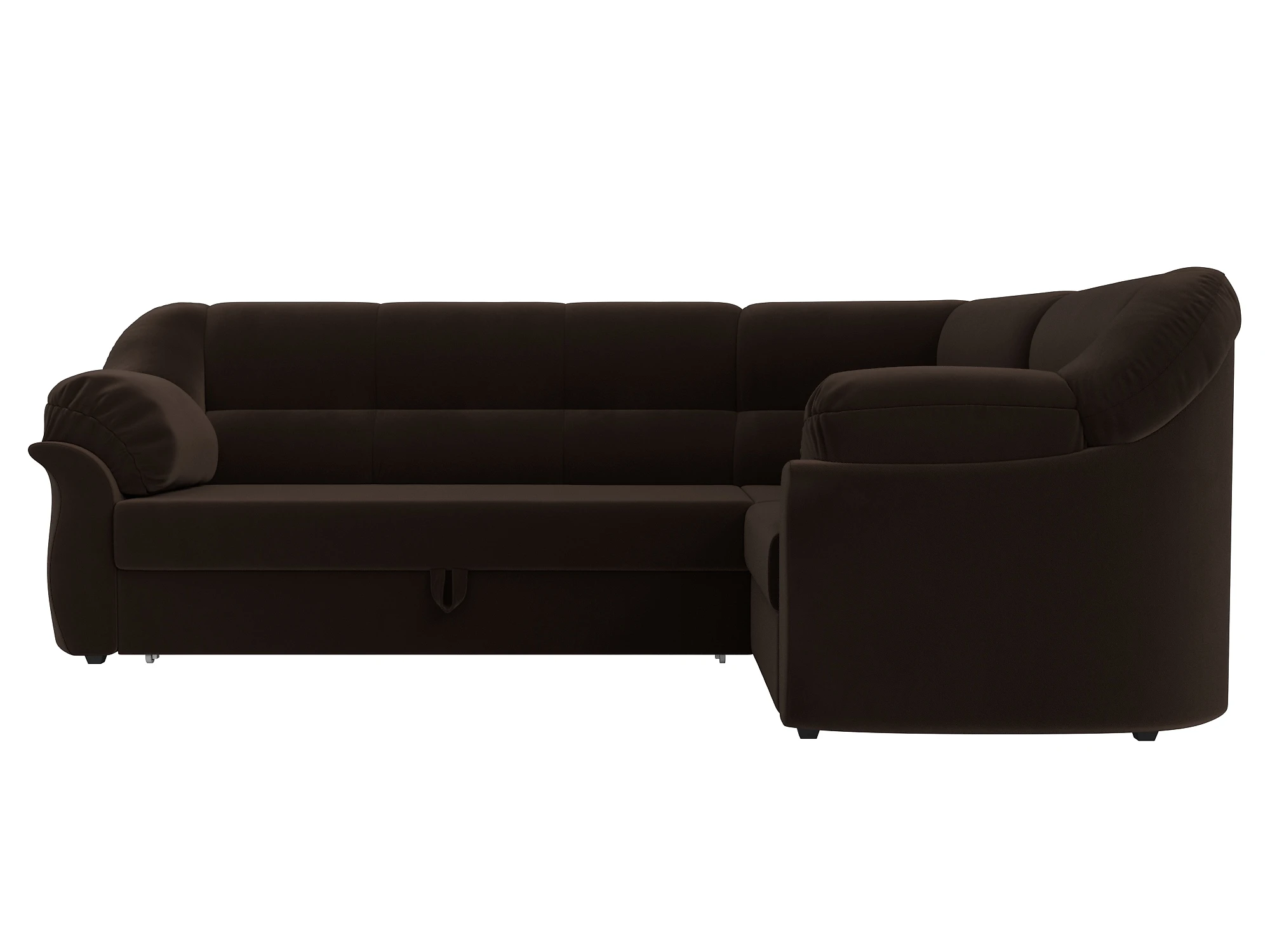 Угловой диван в классическом стиле Карнелла Вельвет Браун