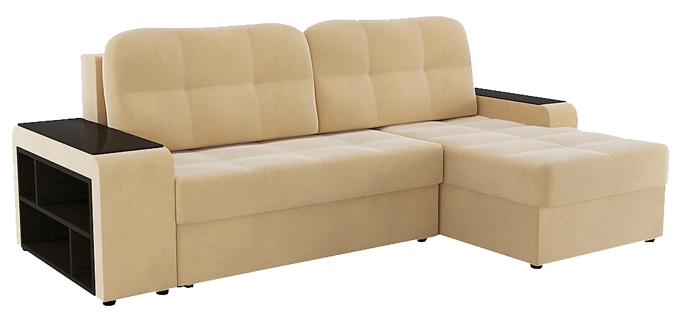 Угловой диван с полкой Дубай Дизайн-3 с полками