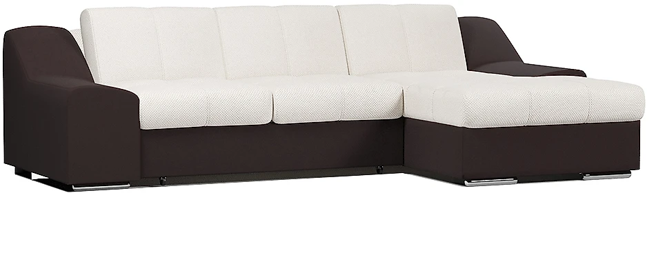 Угловой диван с независимым пружинным блоком Чикаго Милк