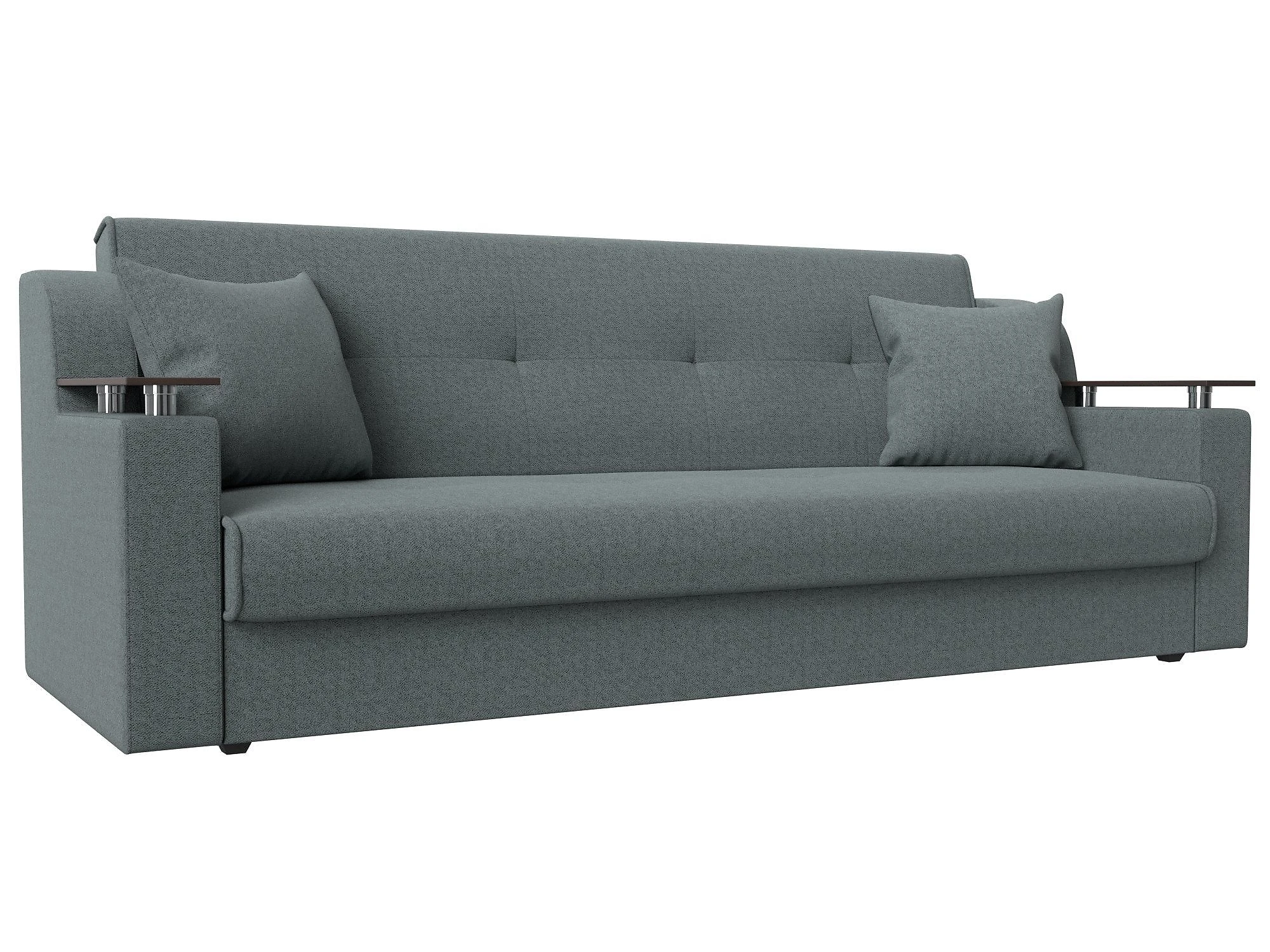Прямой диван серого цвета книжка Сенатор Дизайн 37