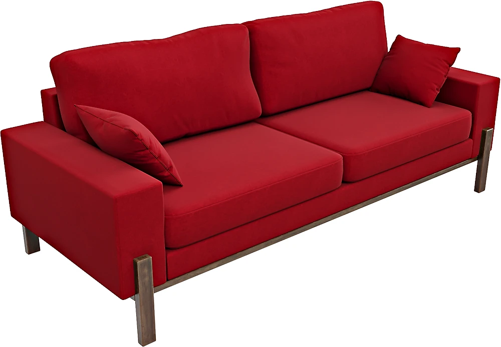 Красный диван Хангель Плюш Ред