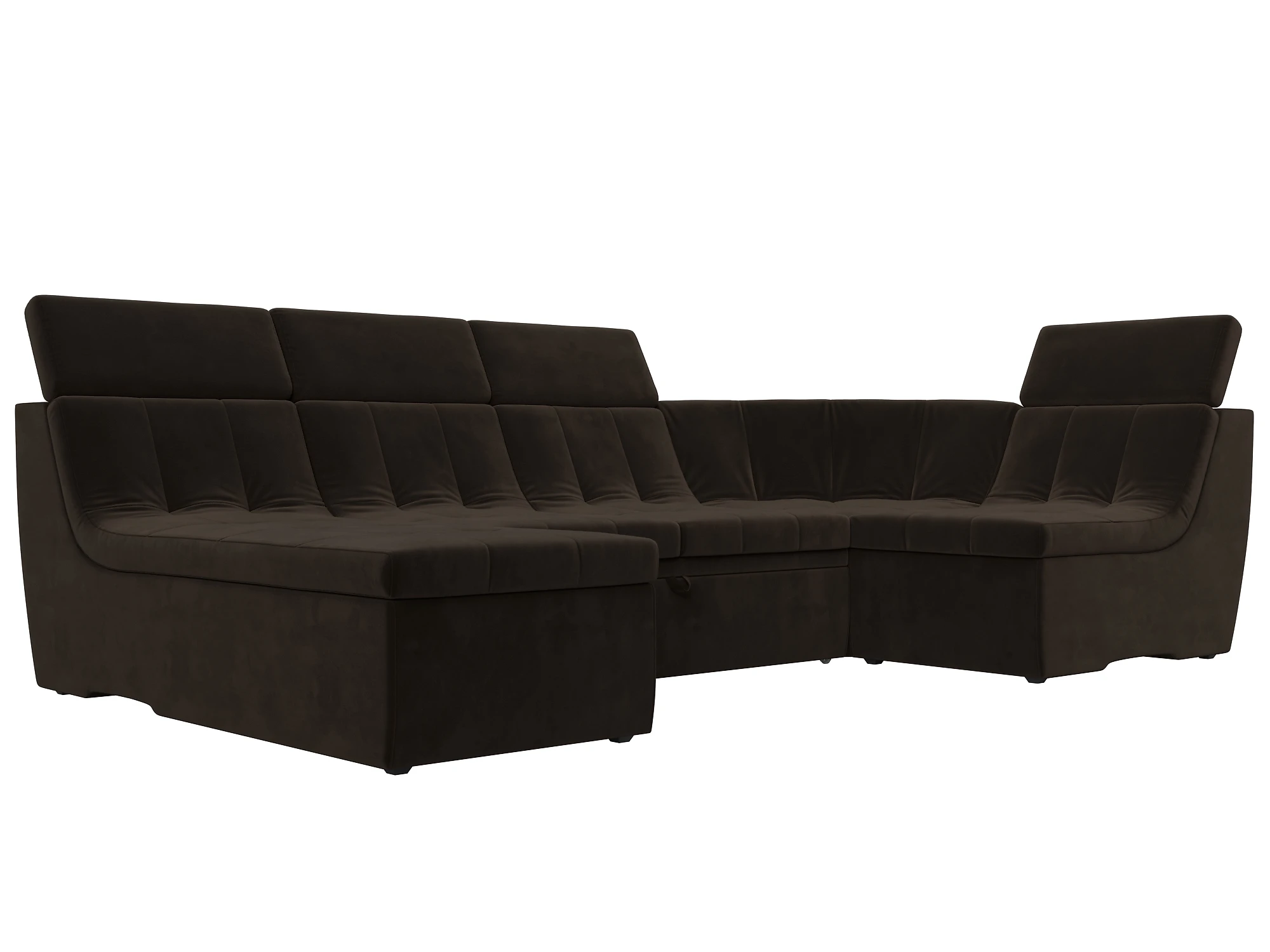  угловой диван с оттоманкой Холидей Люкс-П Дизайн 5