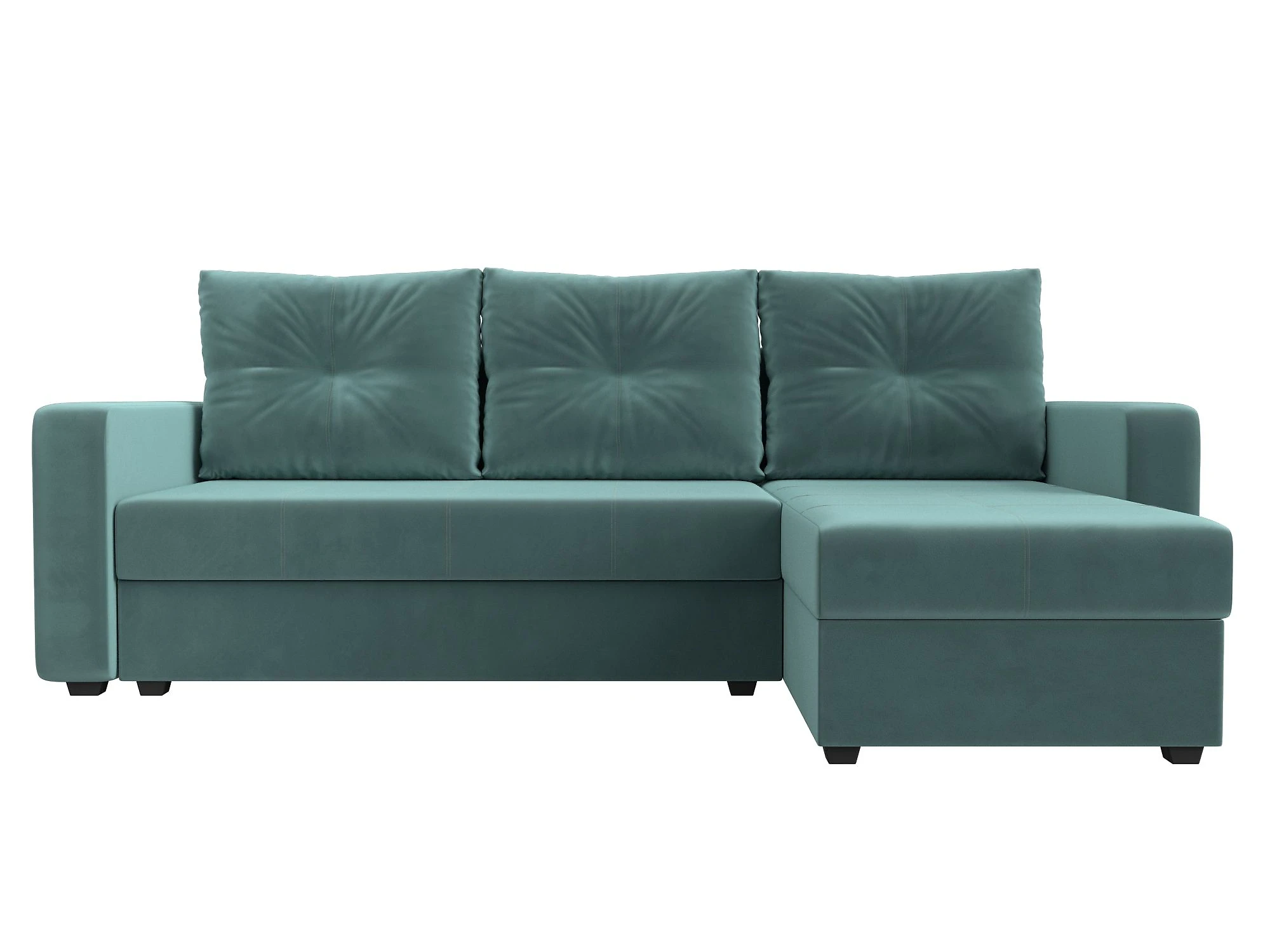 Угловой диван с ящиком для белья Ливерпуль Лайт Плюш Дизайн 2