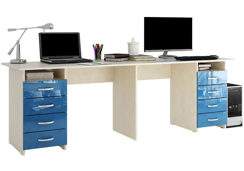 Письменный стол для школьников  Тандем-3 Глянец 2-4