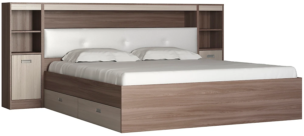Кровать с высокой спинкой Виктория-5-180 Дизайн-3