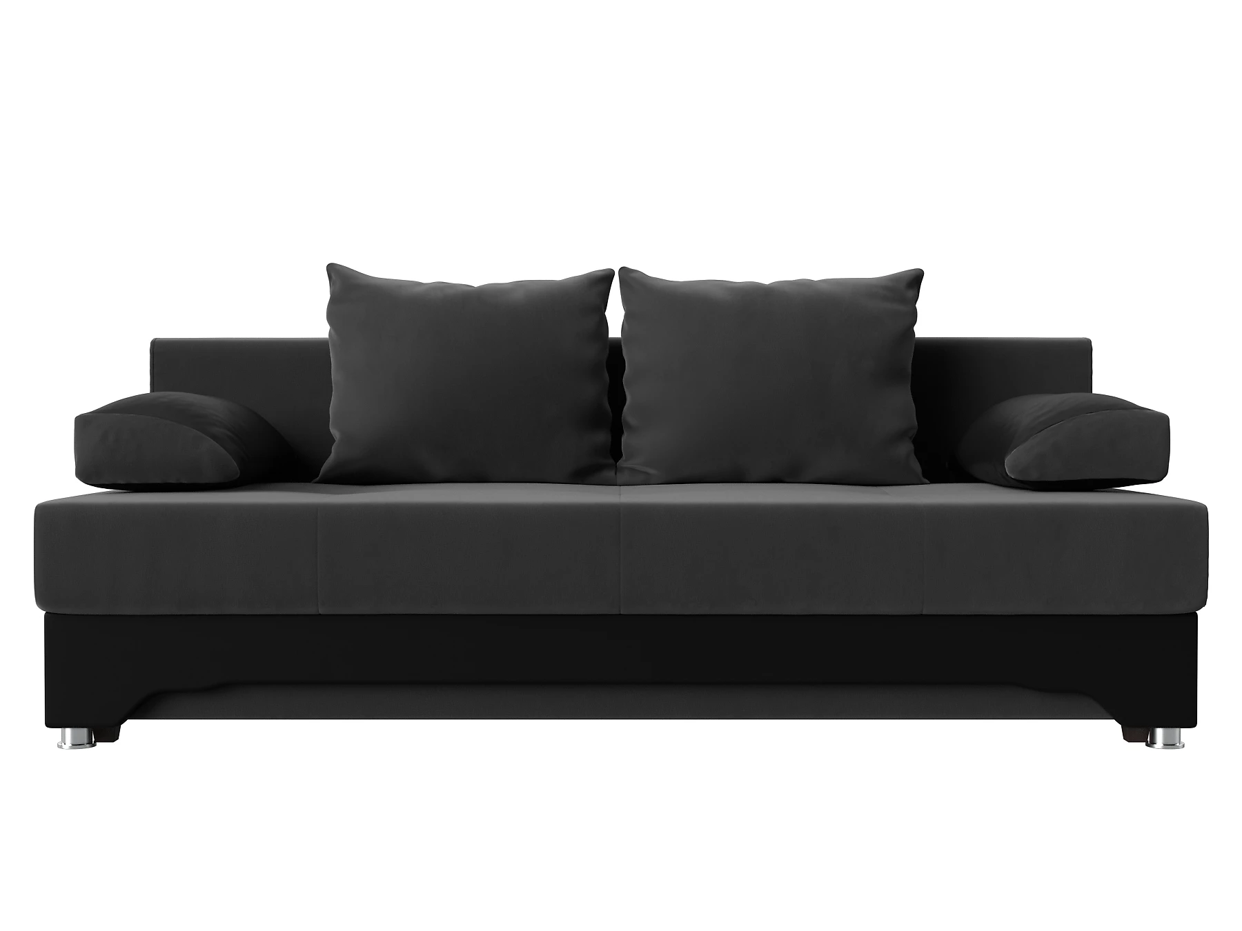 Прямой кожаный диван Ник-2 Плюш Дизайн 6