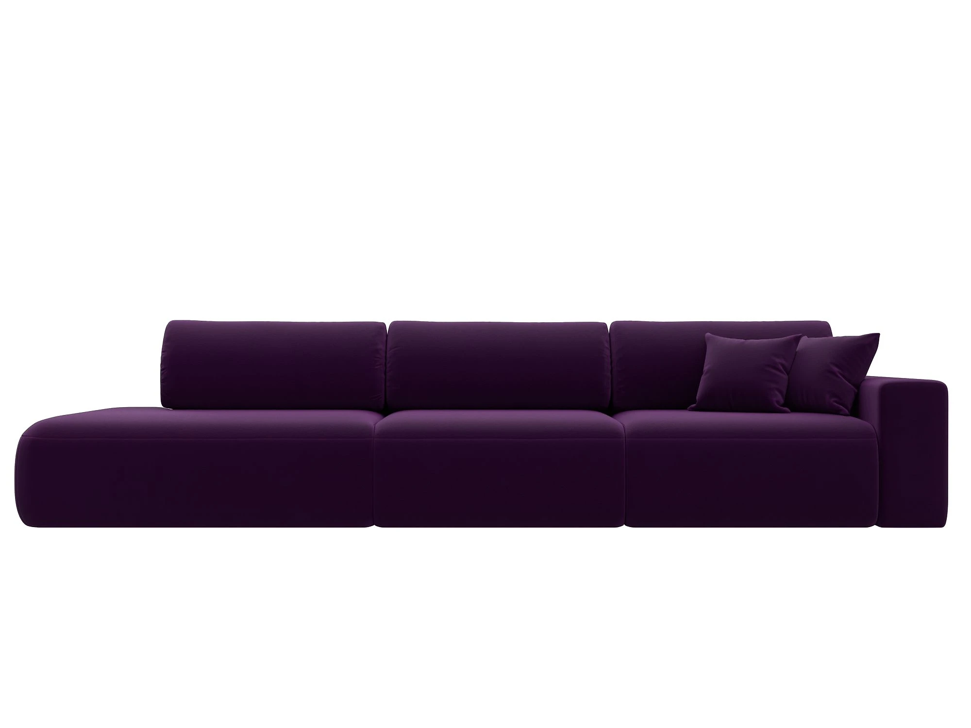 Фиолетовый диван Лига-036 Модерн Лонг Дизайн 4