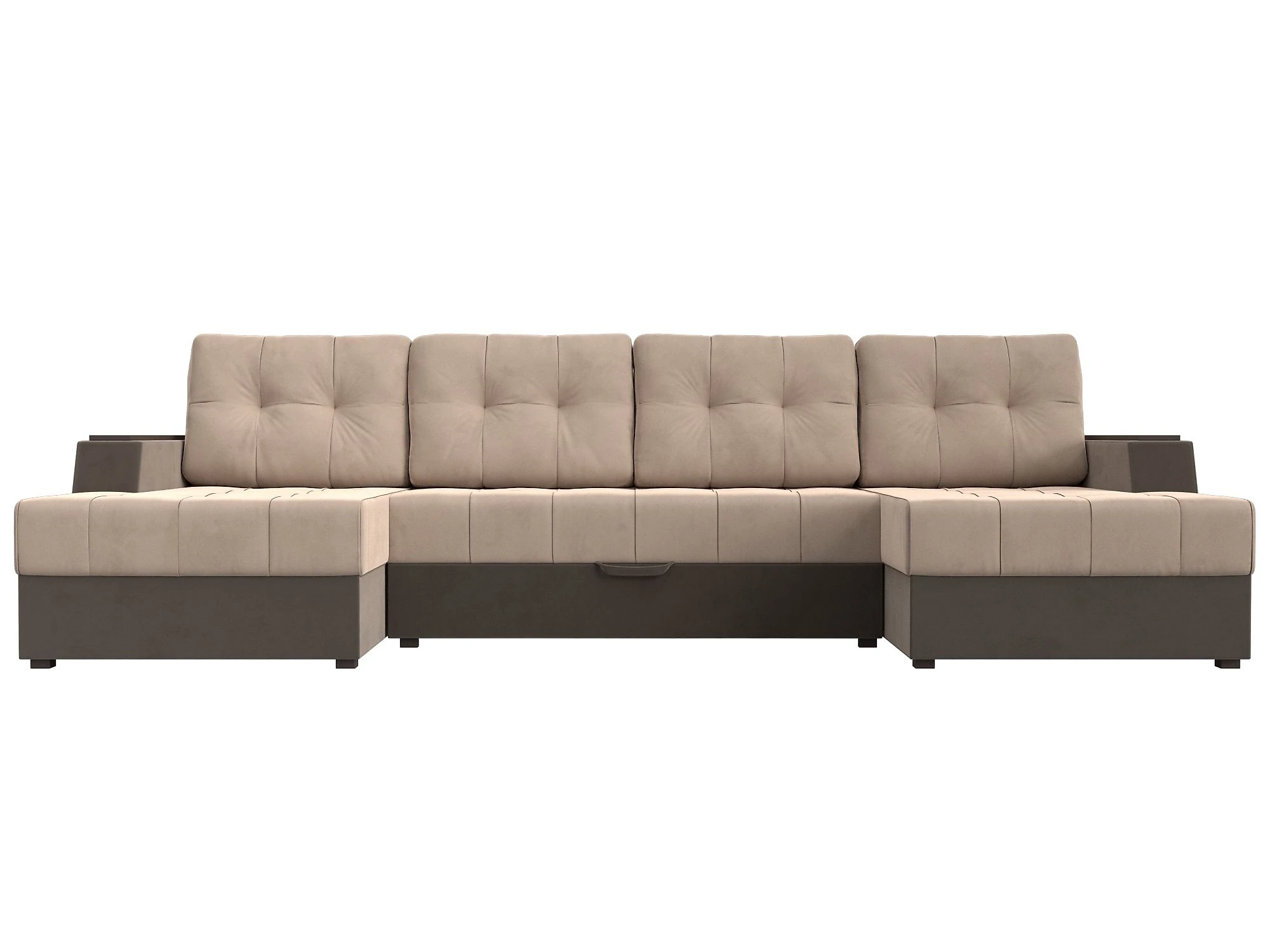 Модульный диван с оттоманкой  Эмир-П Плюш Дизайн 9