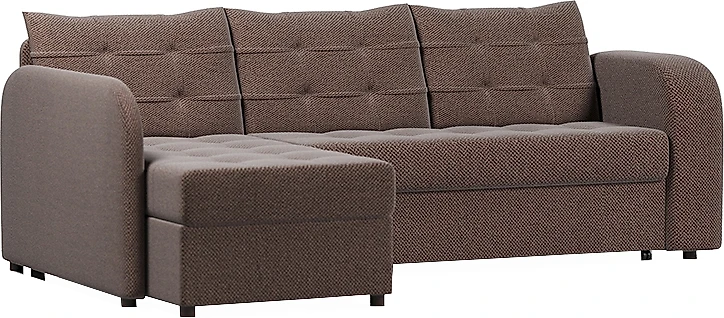Угловой диван для гостиной Беллано Браун