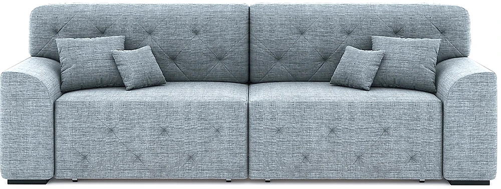 Прямой диван серого цвета Вегас Кантри Дизайн-18