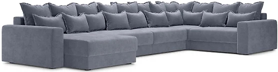 Угловой диван с подушками Омега-П Дизайн 1