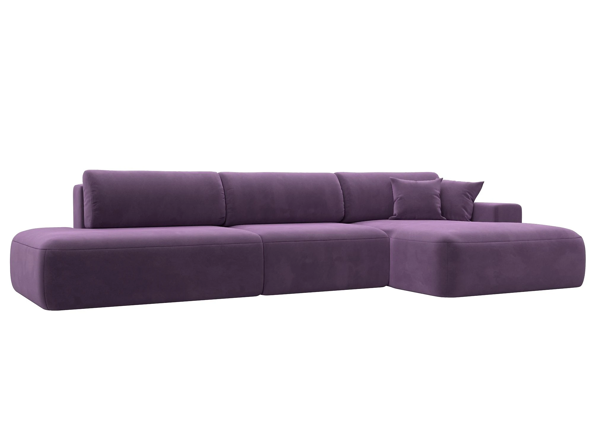 Фиолетовый диван Лига-036 Модерн Лонг Дизайн 7