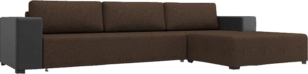 Угловой диван с канапе Мальта (Малибу) Браун