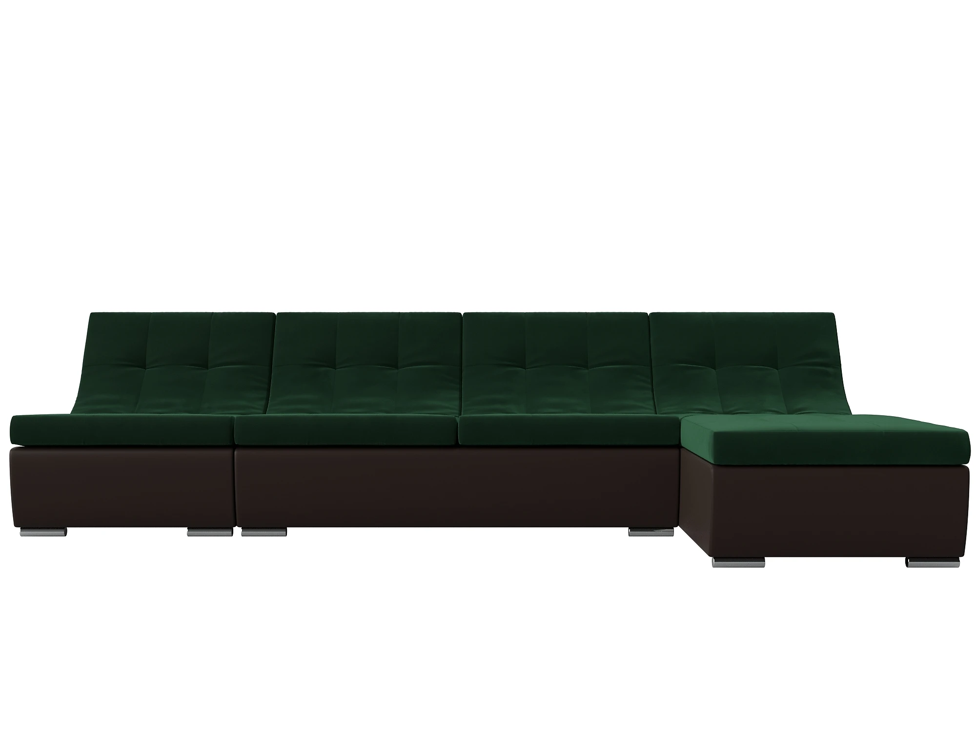Угловой диван с канапе Монреаль Плюш Дизайн 5