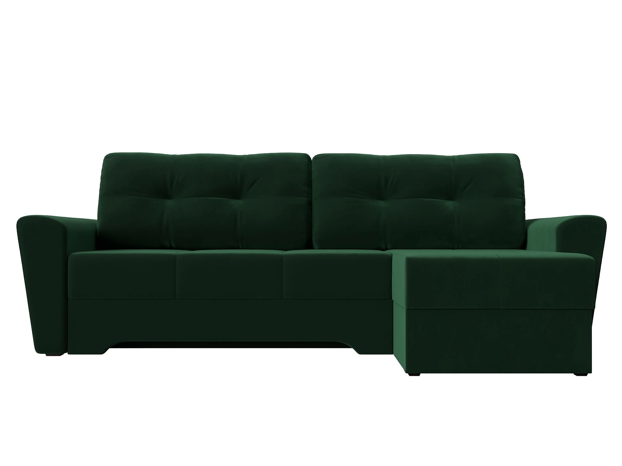 Угловой диван с ящиком для белья Амстердам Плюш Дизайн 3
