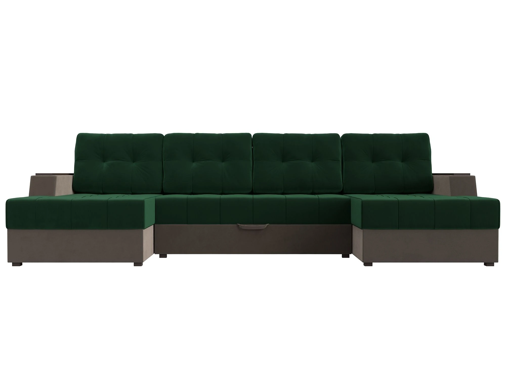  угловой диван с оттоманкой Эмир-П Плюш Дизайн 11