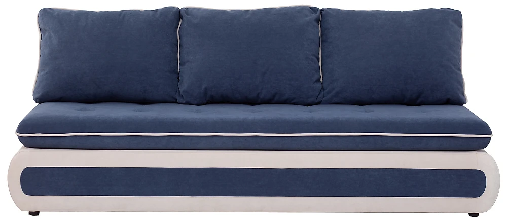 Синий прямой диван Оскар
