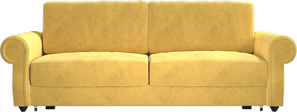 Жёлтый прямой диван Релотти Дизайн 3