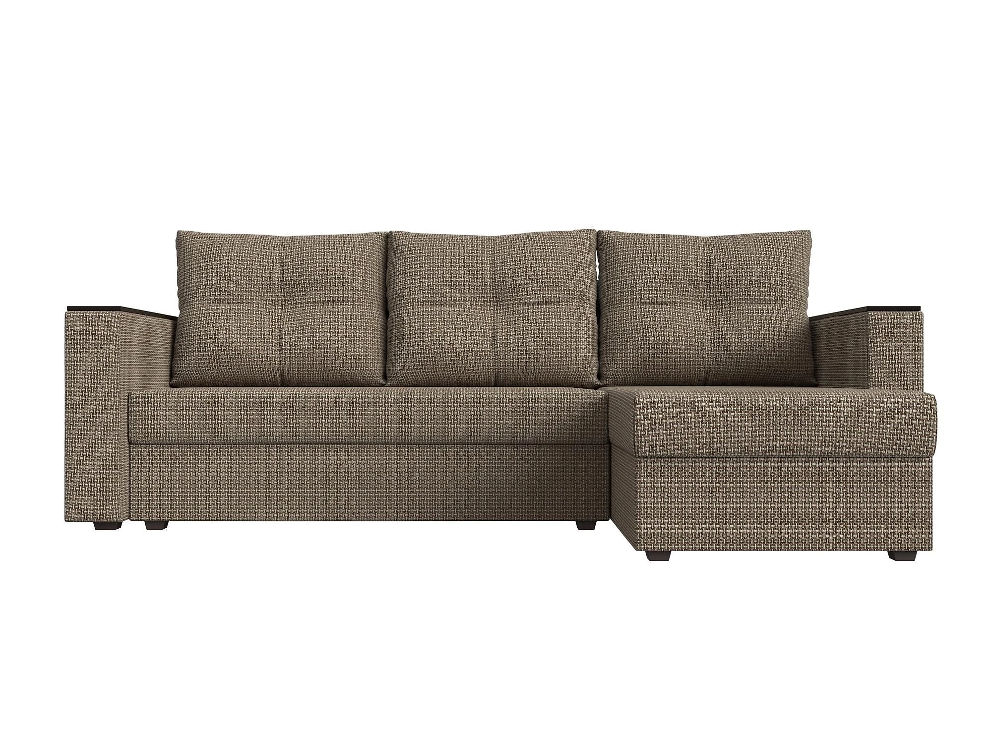  угловой диван из рогожки Атланта Лайт без стола Дизайн 11